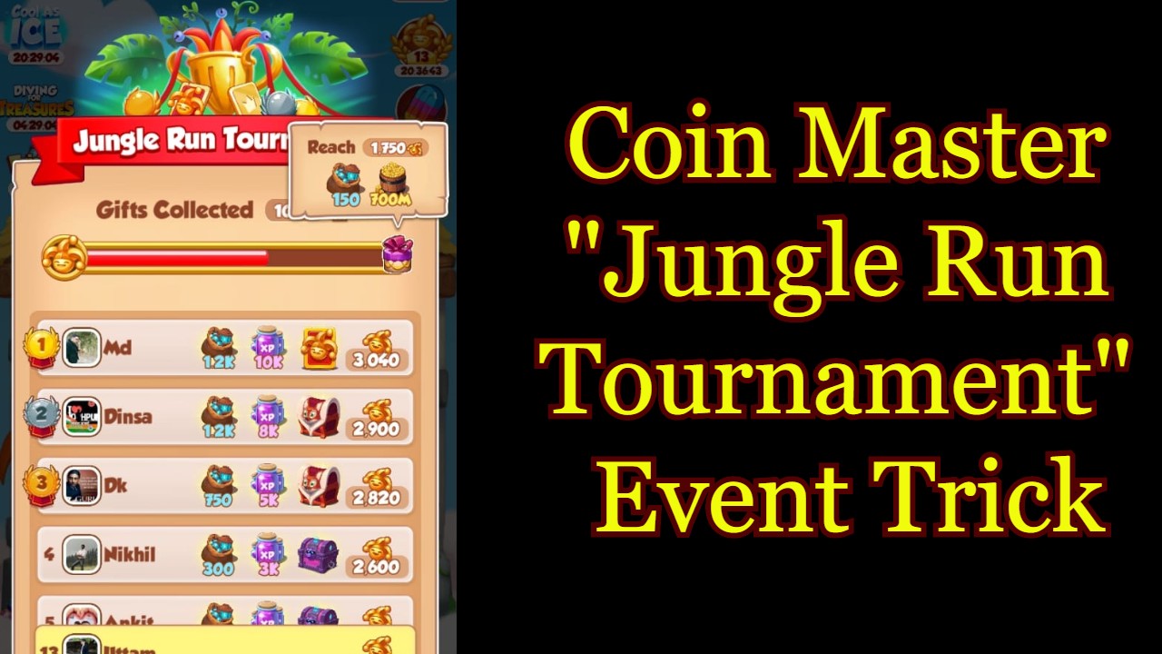 Coin Master Jungle Run Tournament Event Trick