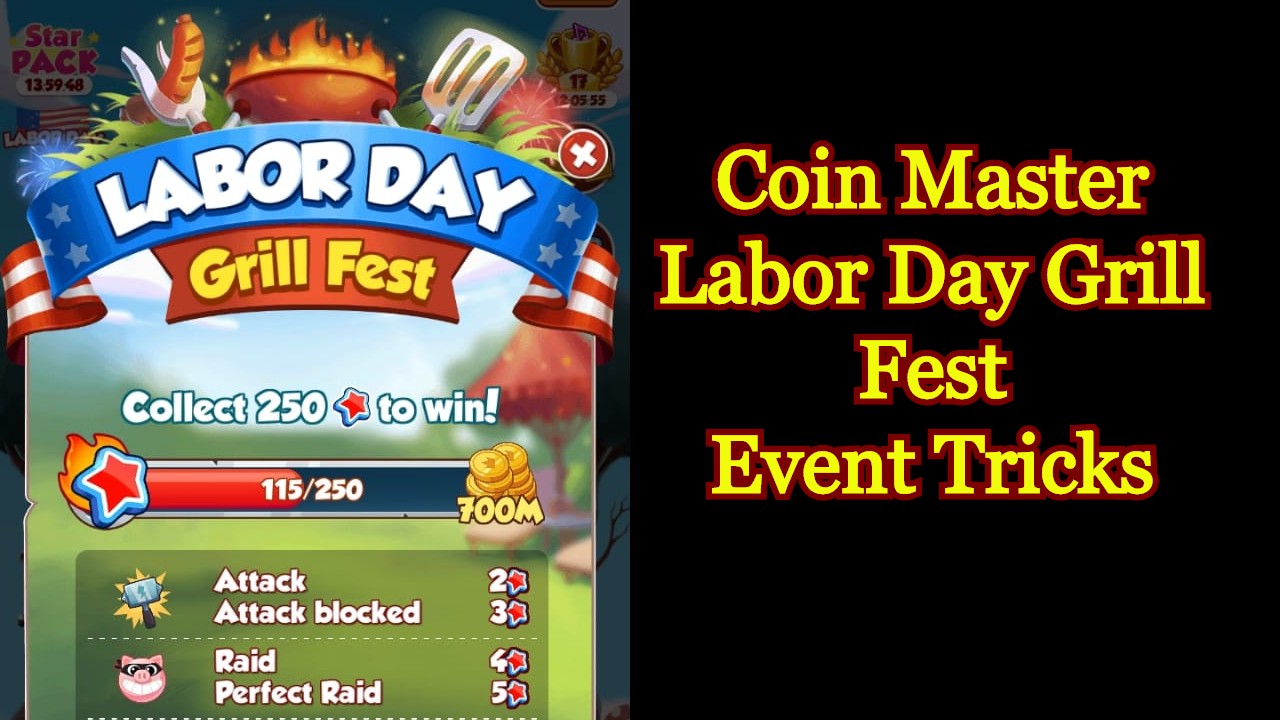 Coin Master Labor Day Grill Fest Event Tricks
