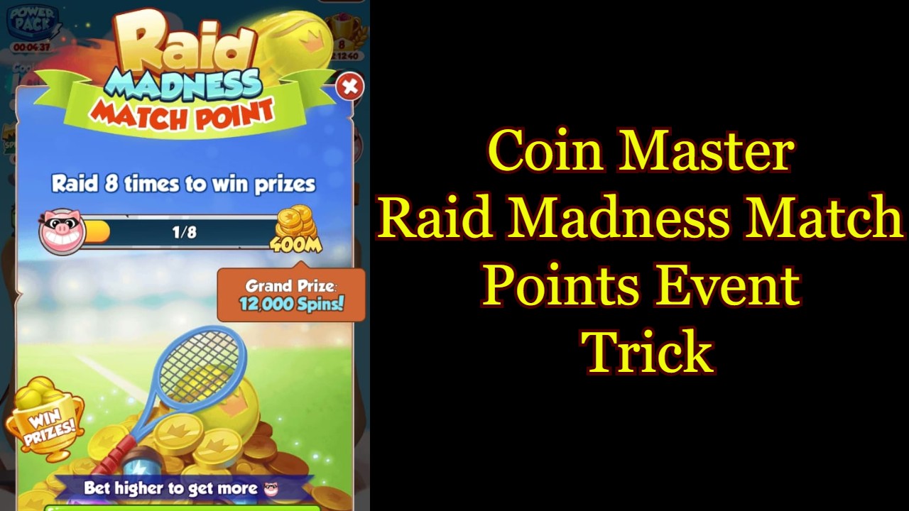 Coin Master Raid Madness Match Points Event Trick