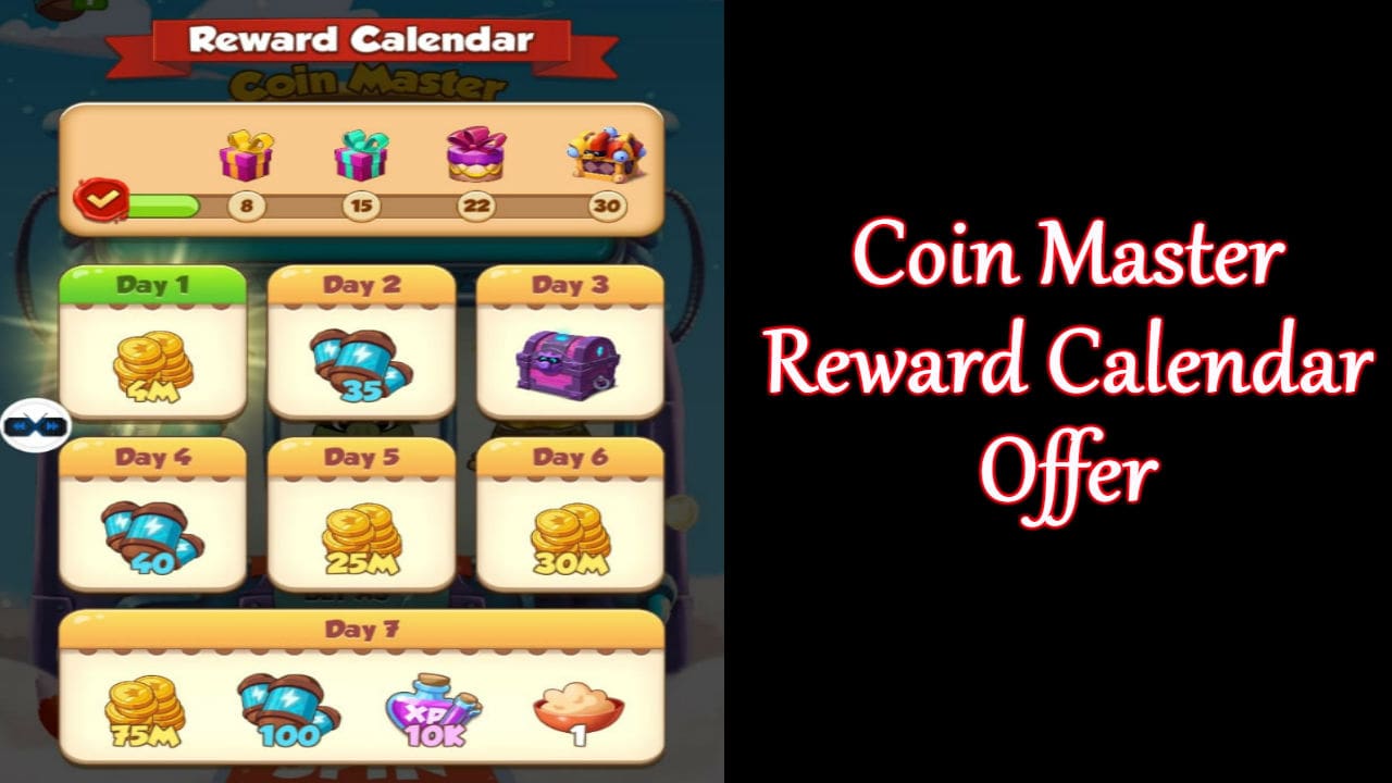 Coin Master Reward Calendar Offer