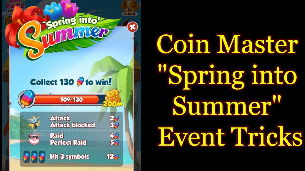 Coin Master Spring into Summer Event Tricks